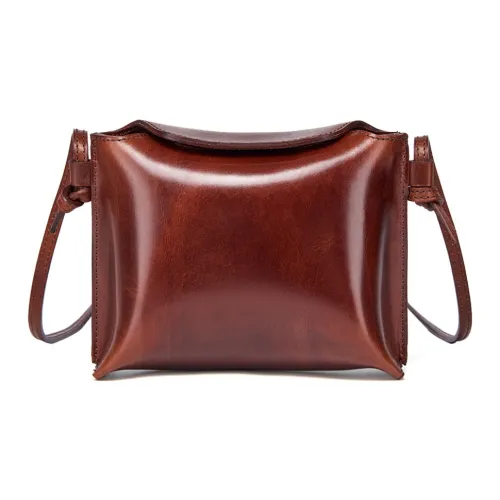 KAISER Top Grain Cow Leather Shoulder Bag Regular Women's Brown/Green/Black/Tobacco/Sunset Yellow