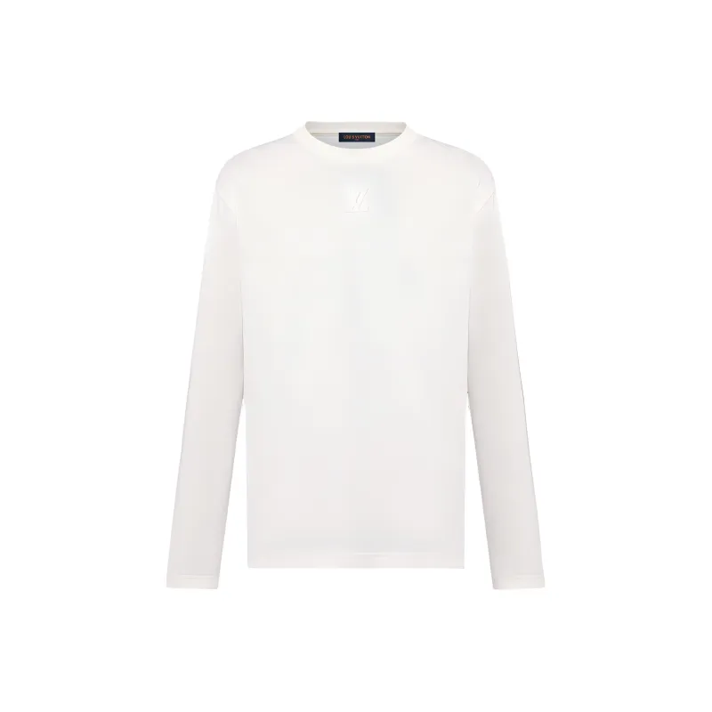 LOUIS VUITTON Embossed Lv Long Sleeved T Shirt-0