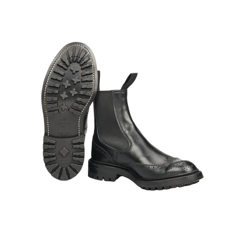 Tricker's Henry Short Chelsea Boots Men's Black-4