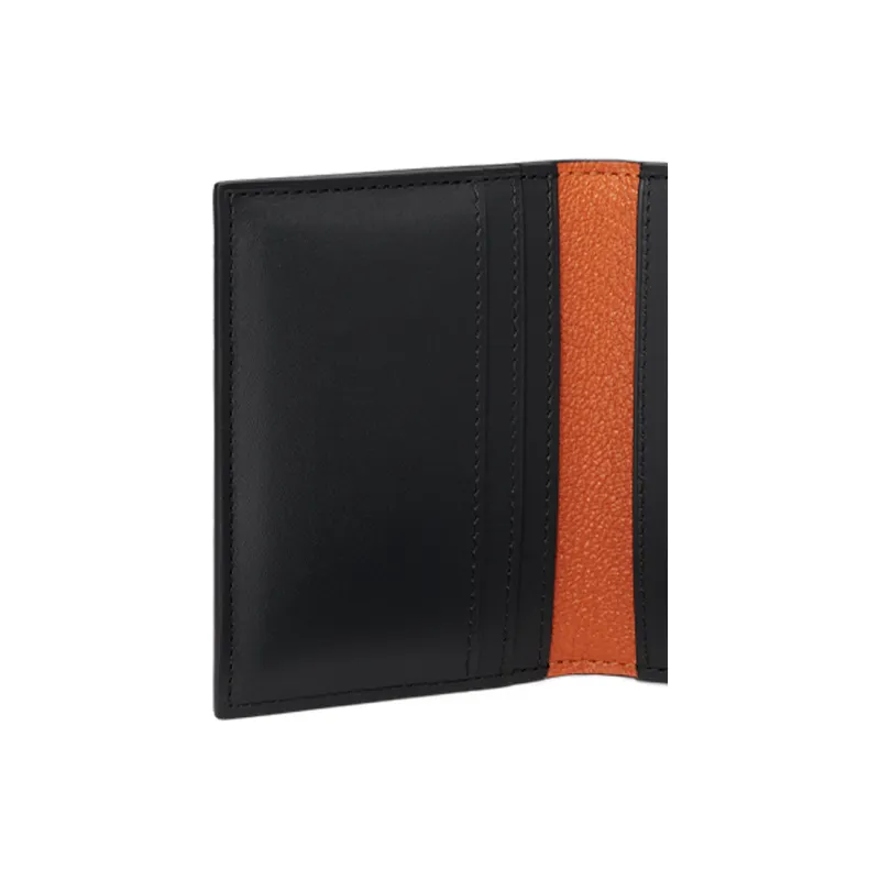 Moynat Canvas 1920 Canvas And Striped Velvet Print Card Holder Men's Black-3
