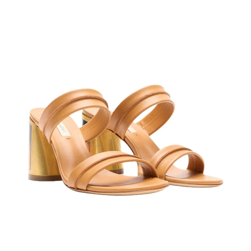 Casadei Slide Slippers 8cm Women's Natural-2