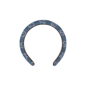 GUCCI Cotton, Denim Headbands Women's Blue