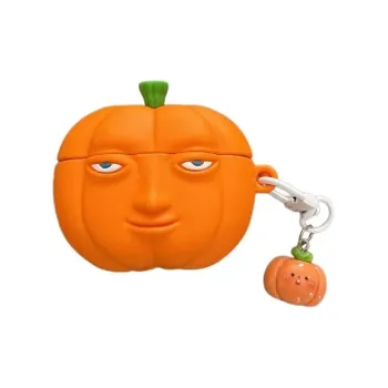 Beams Compatibility Airpods4/3/Pro/Pro2 Silicone Niche Fun Pumpkin Styling Bluetooth Earphone Case Headphone Cases