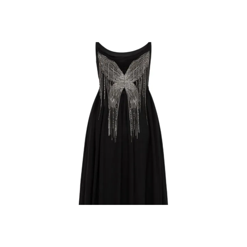 DIOR Slip Dresses Women's Black-2