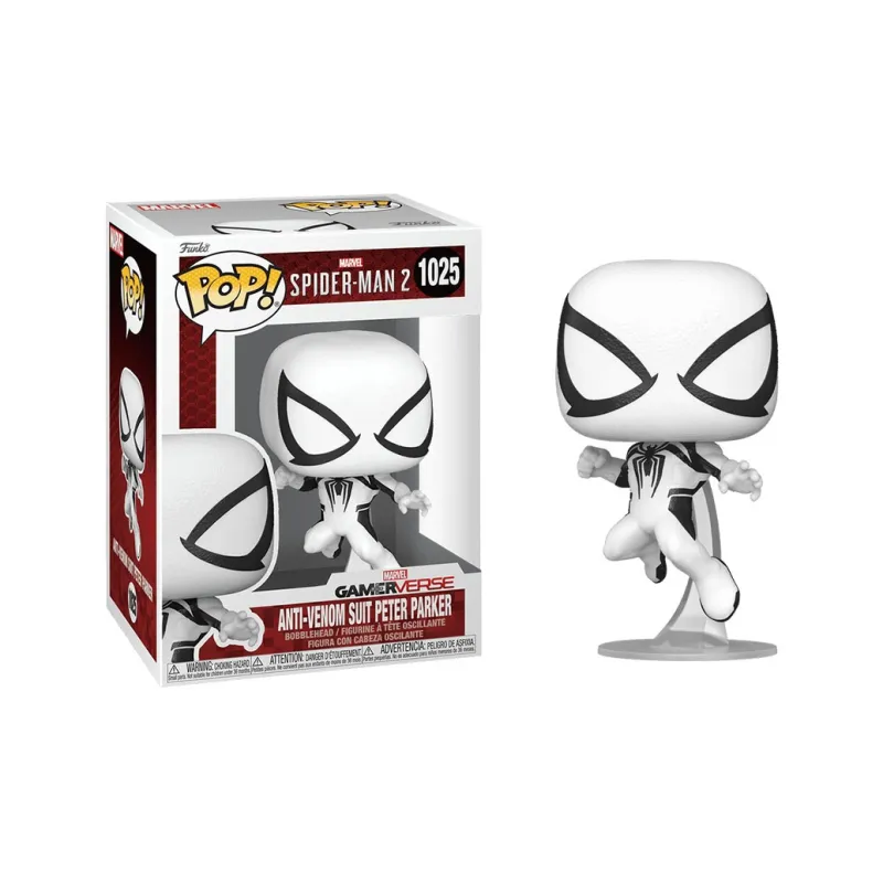 Funko Spider Man 2 Venom Fighting Suit Peter Parker Chibi Figures-2
