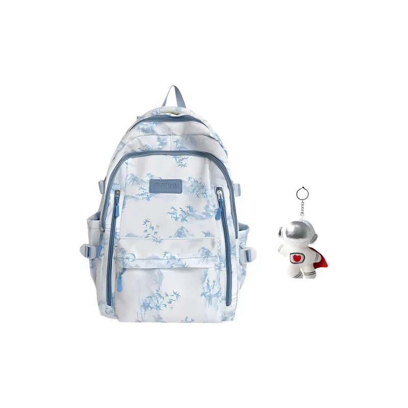 BRABOSTON Nylon Backpack Unisex Black/Purple/Green/Blue/Pink-24