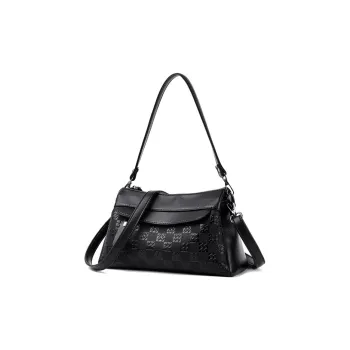 JIEXINI PU Crossbody Bag Shoulder Bag Women's Black/Burgundy/Coffee
