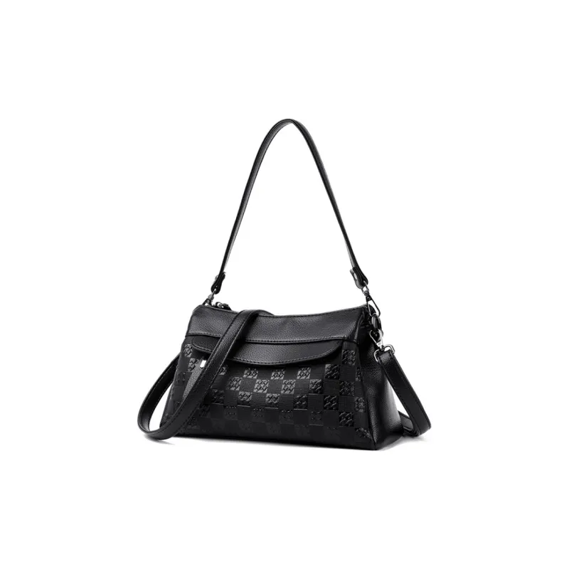 JIEXINI PU Crossbody Bag Shoulder Bag Women's Black/Burgundy/Coffee-0