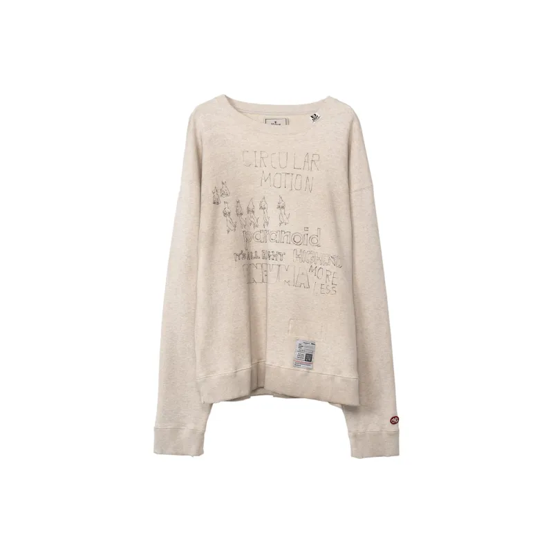 Maison Mihara Yasuhiro Graphic Printed Crewneck Sweatshirt-0