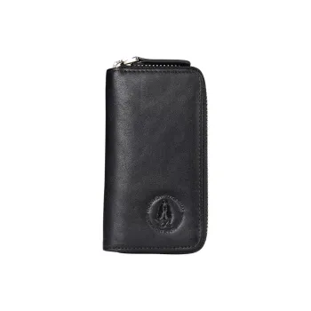 Hush Puppies Cow Leather Key Pouch Regular Men's Black