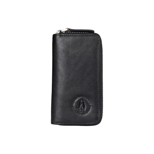 Hush Puppies Cow Leather Key Pouch Regular Men's Black