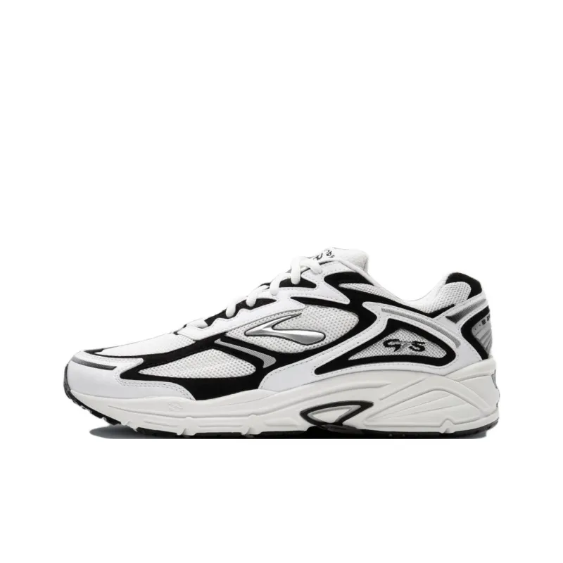 Brooks Adrenaline GTS 4 Anti Slip Wear Resistant Low Top Casual Running Shoes Unisex White Black-0
