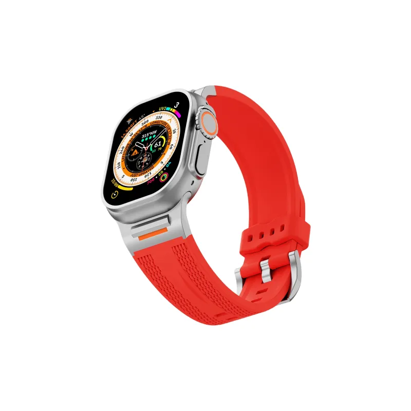 IKYOU Apple Compatibility Watch Band 214mm Silicone Material-6