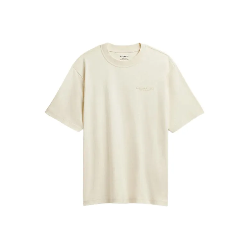 COACH T Shirts Men Cream-0