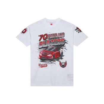 Mitchell & Ness x NBA Portland Trail Blazers T Shirt Men's White