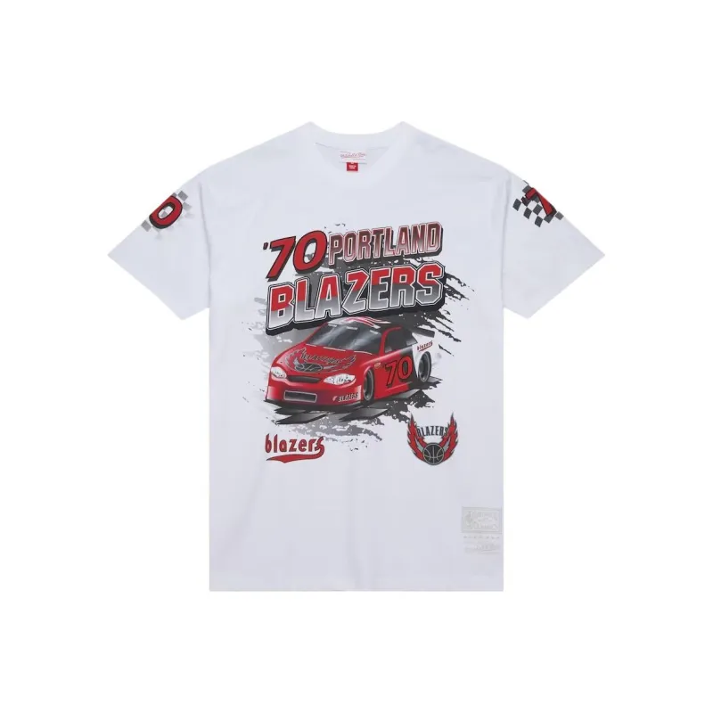 Mitchell & Ness x NBA Portland Trail Blazers T Shirt Men's White-0