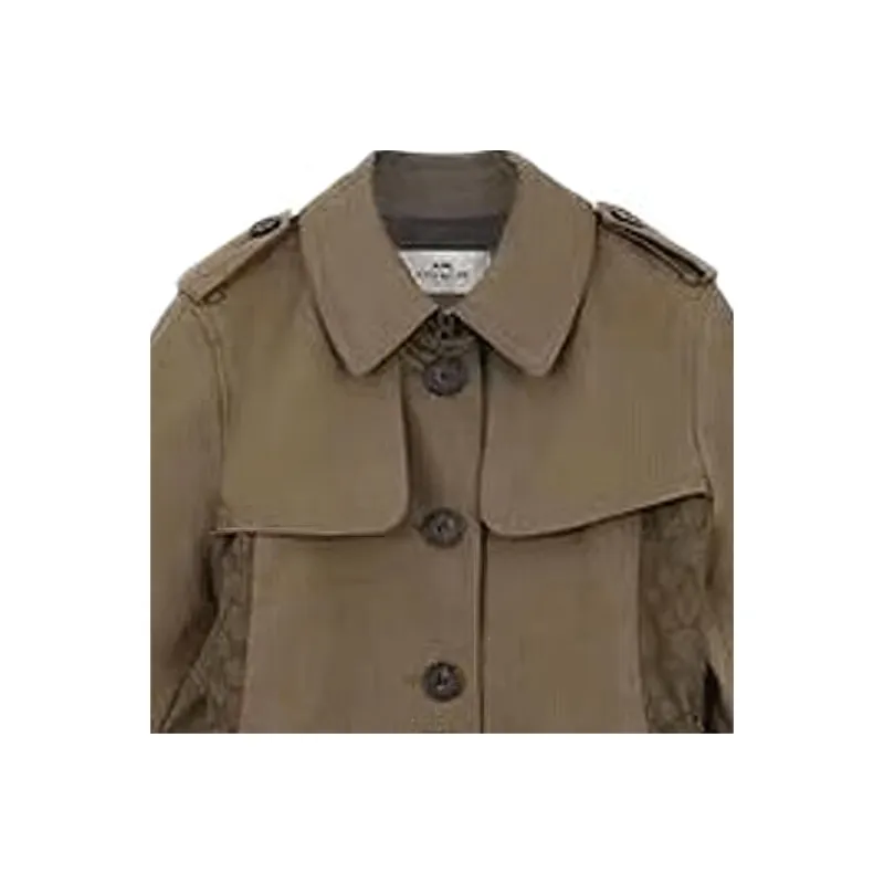 COACH Trench Coat Women's Laurel Green-2