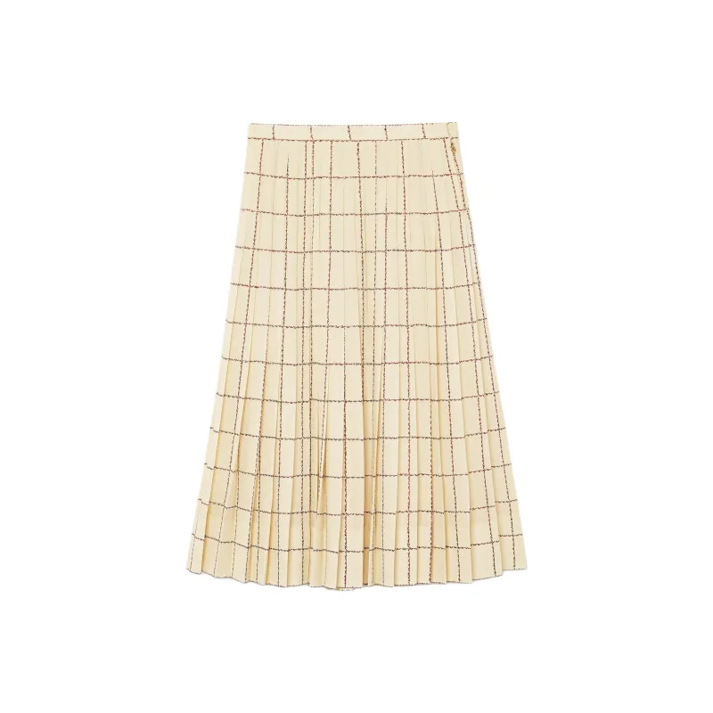 Loro Piana Casual Long Skirt Women's Beige-1