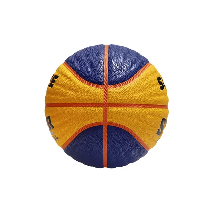 SIPAKESPORT PU Basketball Blue Yellow Size 6 Training Unisex-2