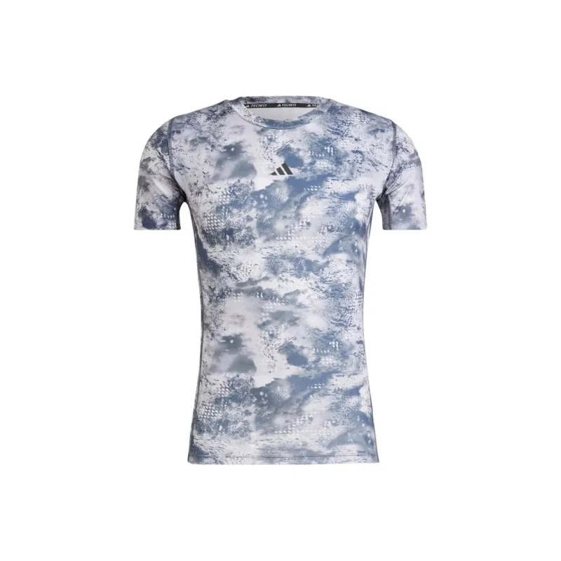 Adidas Free Shipping With AdiClub Techfit Training Allover Print Tee-0