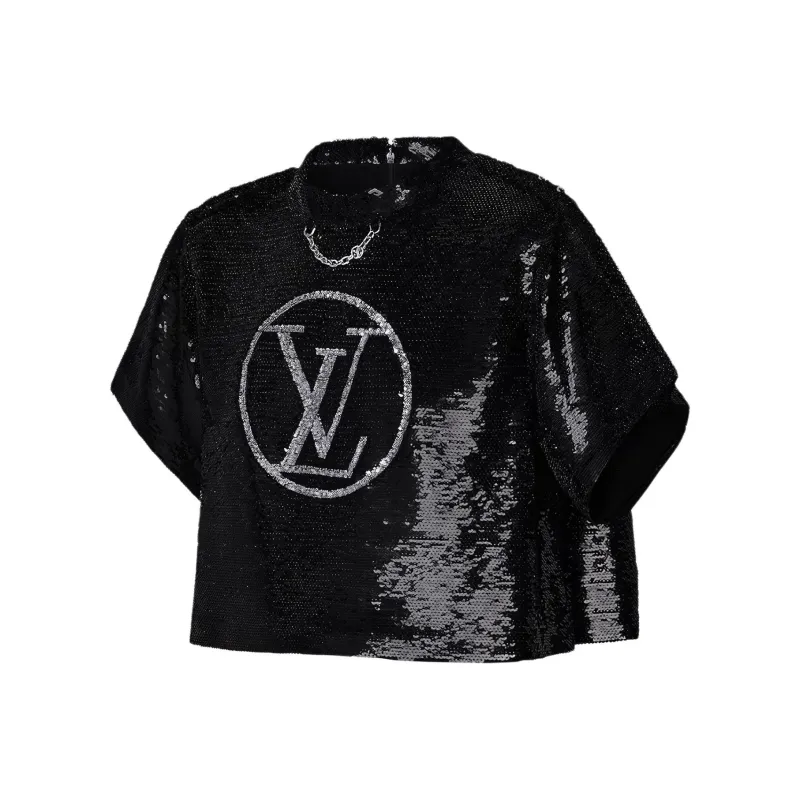 LOUIS VUITTON Lv Circle Sequin Crop Top-2