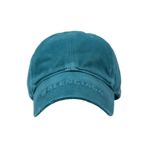 Balenciaga Cotton Polyester Baseball Caps Women's Blue