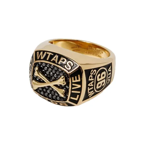 WTAPS 10K Gold Rings Unisex Black Gold