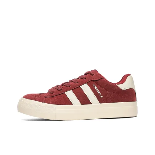 SUPEREDGE Wrapping, Wear Resistant And Non Slip Low Top Skateboard Shoes Men's Burgundy