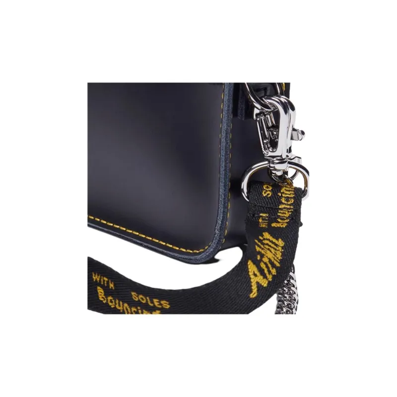Dr.Martens Cow Leather Shoulder Bag, Crossbody Bag Trumpets Women's Black-3