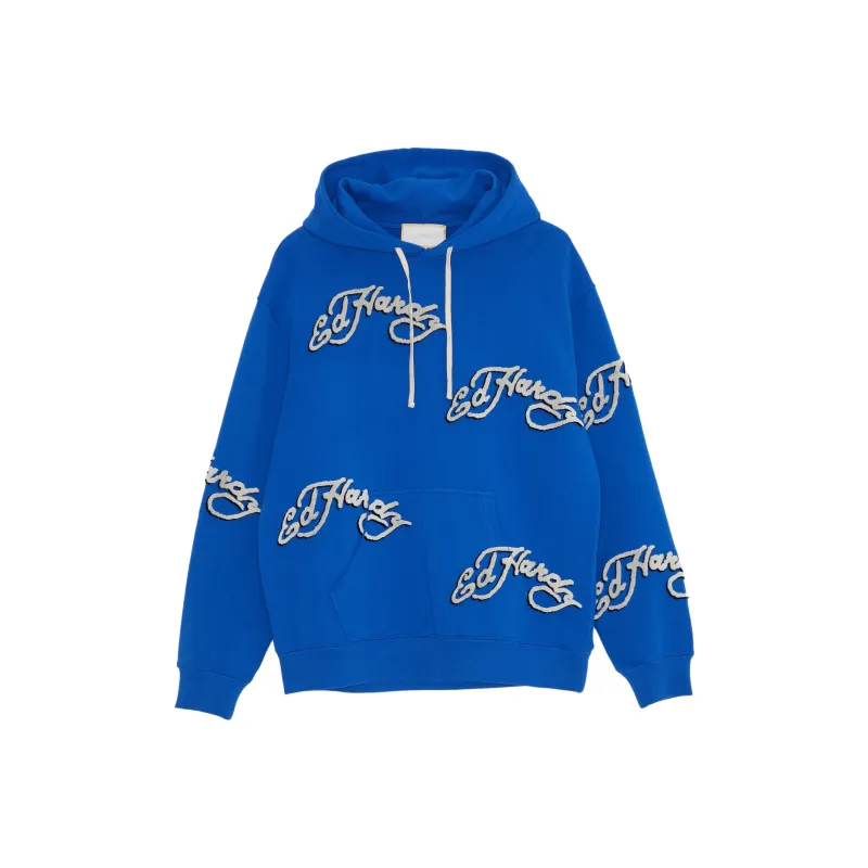 Ed Hardy Sweatshirts Men Malibu Blue E1PAM436-0