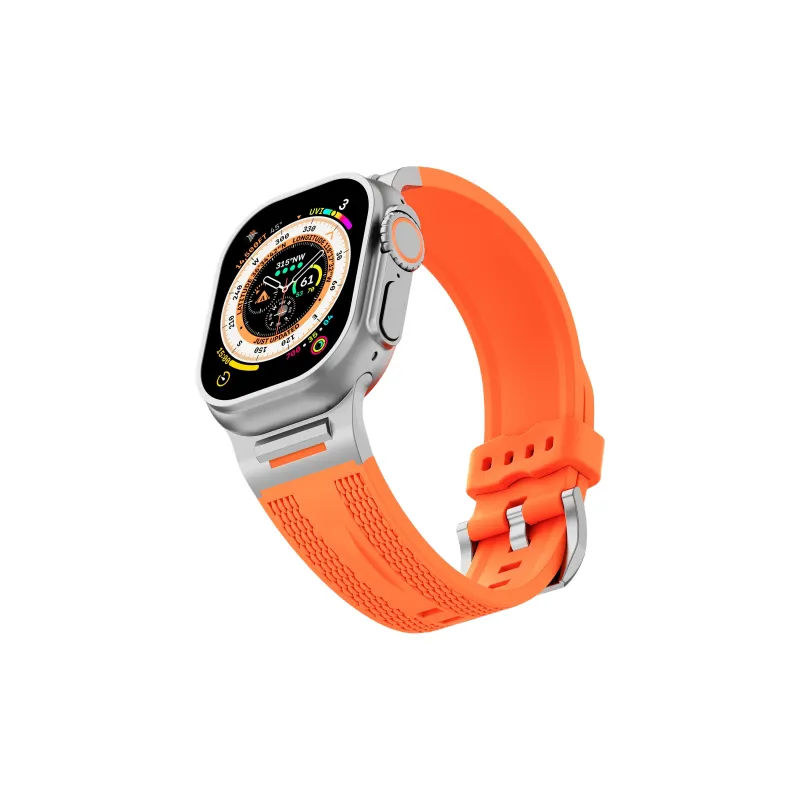 IKYOU Apple Compatibility Watch Band 214mm Silicone Material-2