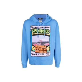 DSQUARED 2 Logo Printed Long Sleeved Hoodie