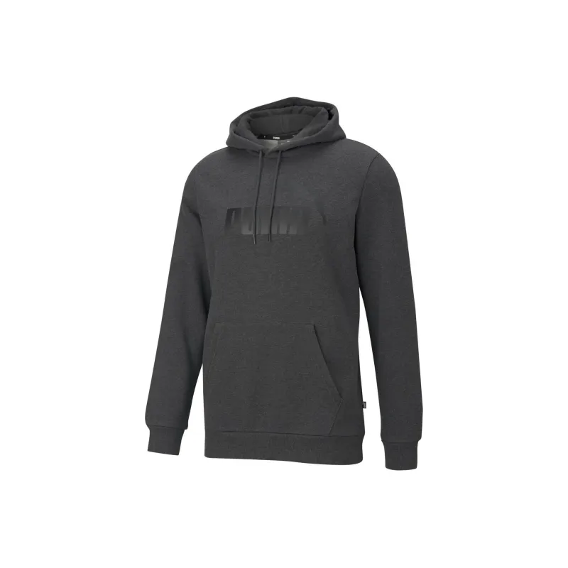 PUMA ESS BIG LOGO HOODIE FL DARK GRAY HEATHER Sweatshirt Men's Dark Gray-0