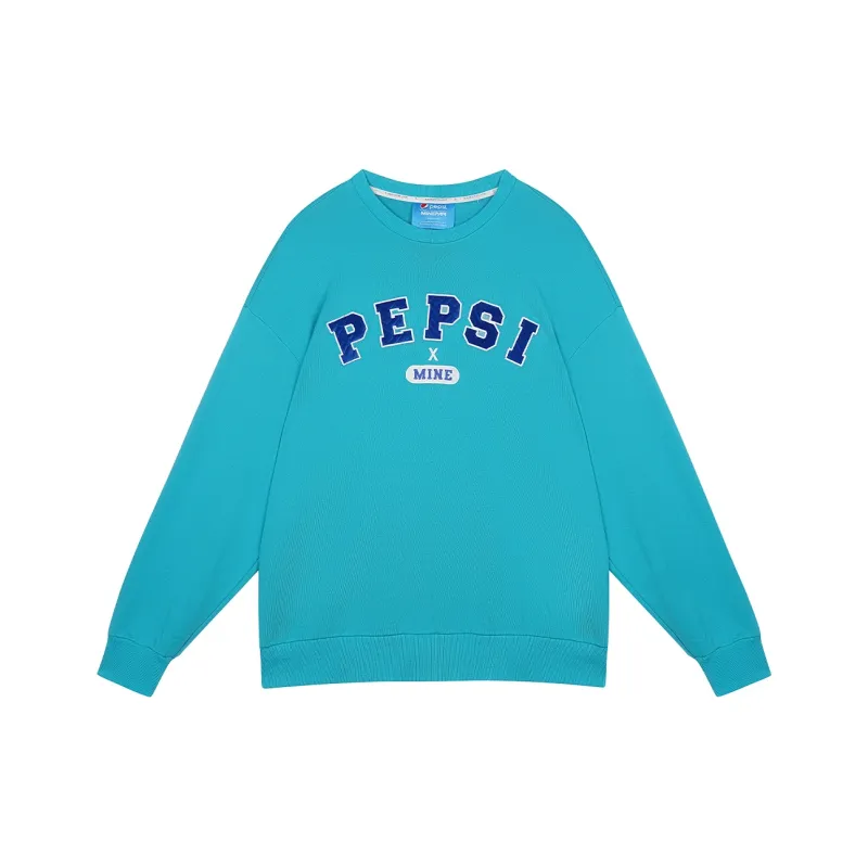 MINEPAIR x Pepsi/ Moderate Crew Neck Loose Fit Regular Sweatshirt Unisex-7