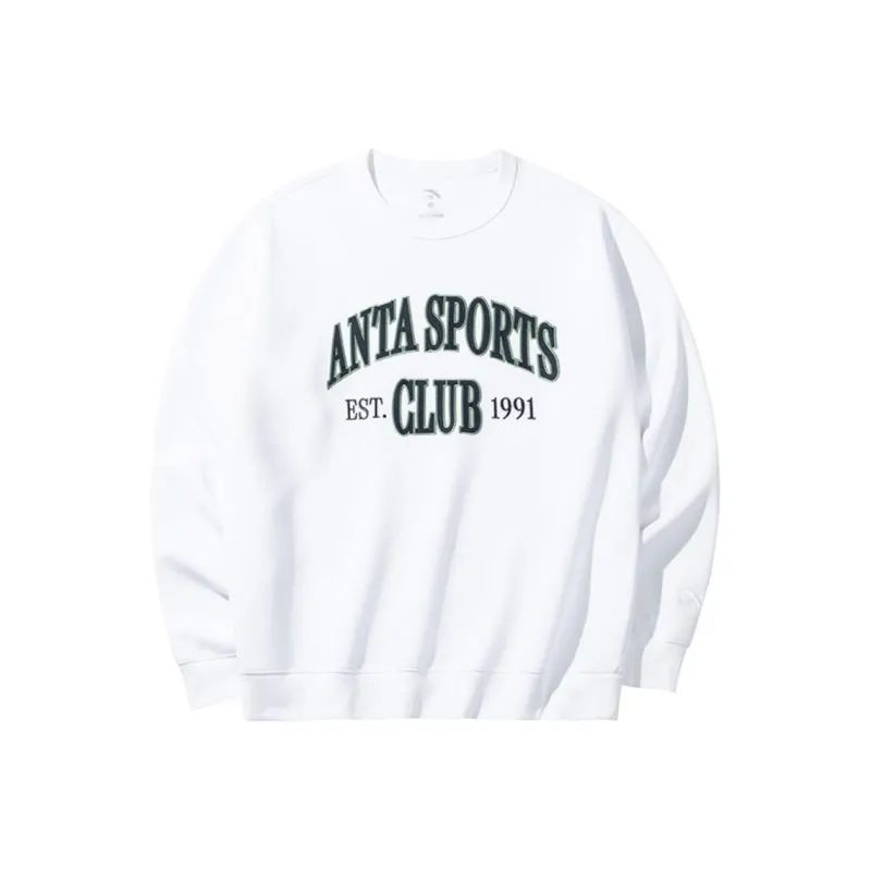 Anta Life Collection Sweatshirt Men's Snowflake White-0