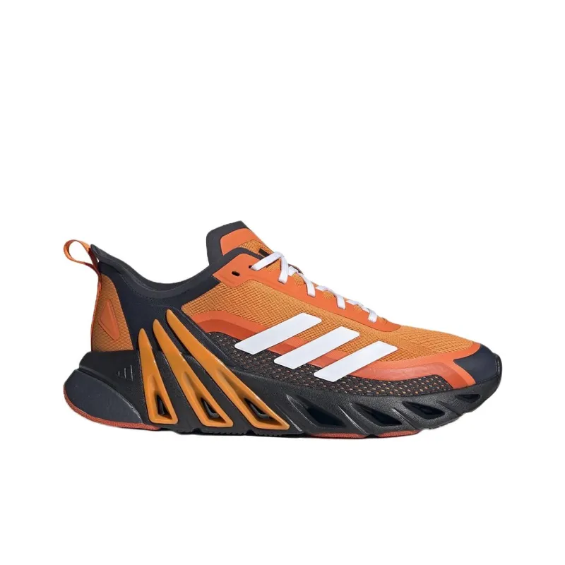 Adidas Anti Slip Wear Resistant Low Top Running Shoes Unisex Orange Black-1