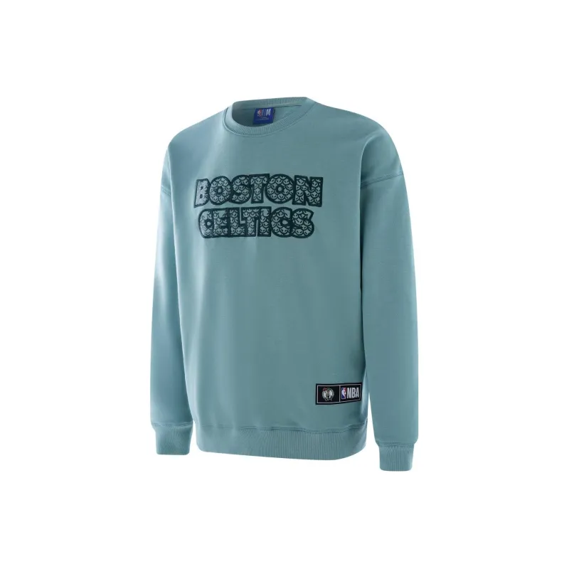 NBA Boston Celtics Team Sweatshirts Unisex Spring Tea Green-0