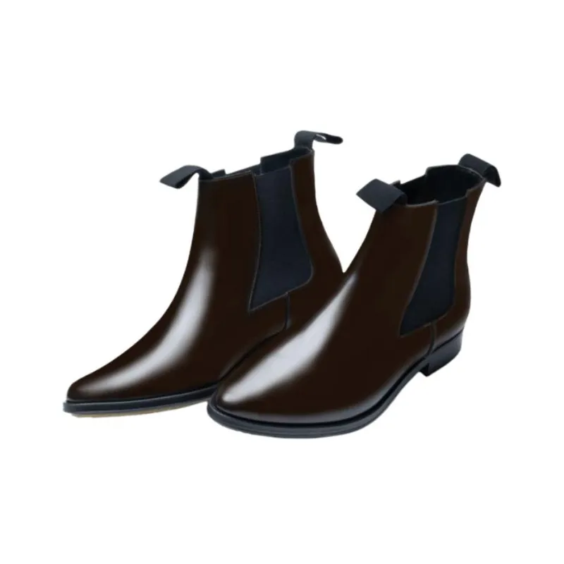 ADIEU PARIS Type 192 Short Chelsea Boots Women's Dark Brown-2
