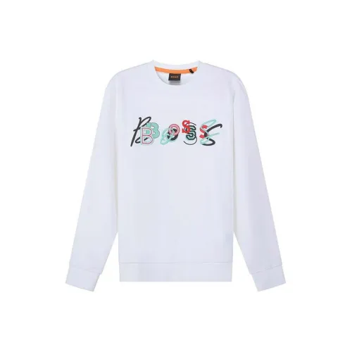 HUGO BOSS Logo embossed Cotton Sweatshirt