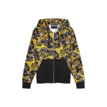 VERSACE JEANS COUTURE Baroque print Zip up Hoodie