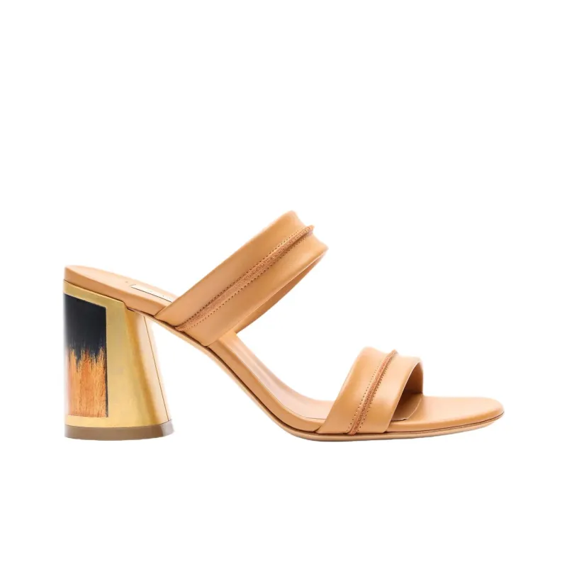 Casadei Slide Slippers 8cm Women's Natural-1
