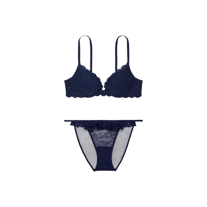 Victoria's Secret Underwear Set Women's Marine Blue-0