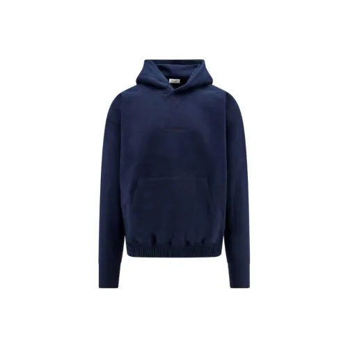 SAINT LAURENT Logo Embroidered Long Sleeved Hoodie