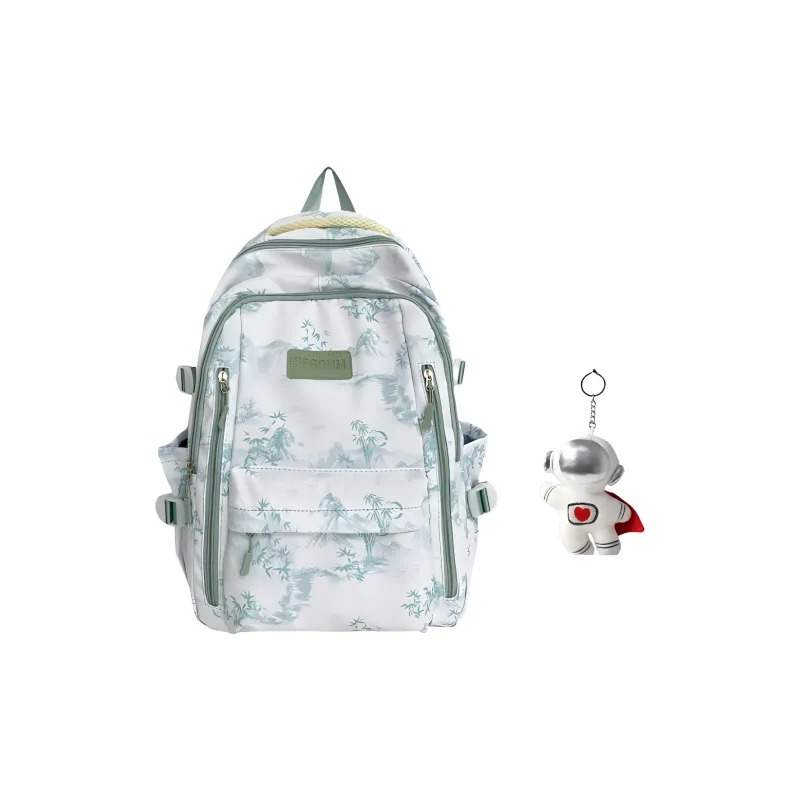BRABOSTON Nylon Backpack Unisex Black/Purple/Green/Blue/Pink-15