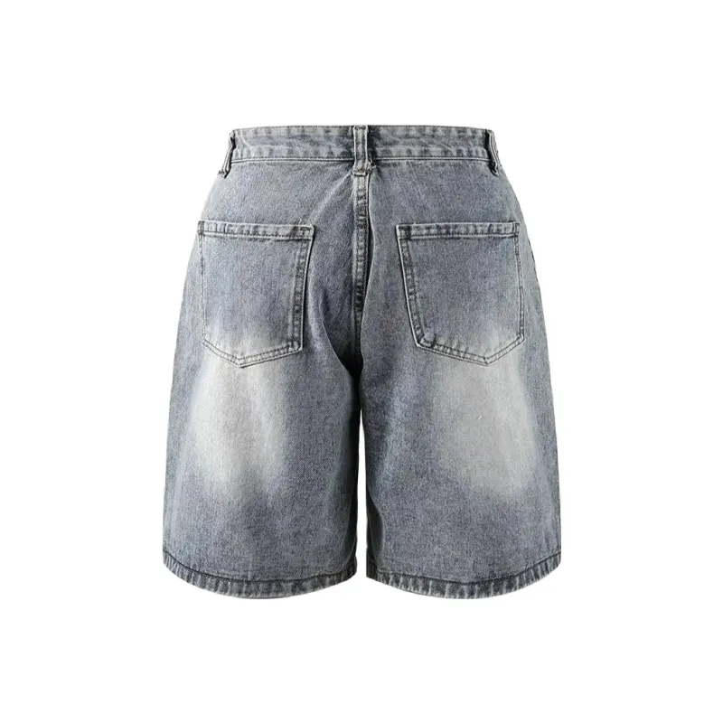 KIRHNE Denim Shorts Unisex Light Blue-1