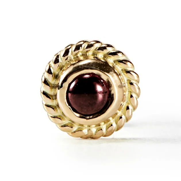 GOD SUNS 18K Gold Stud Earrings Unisex-1