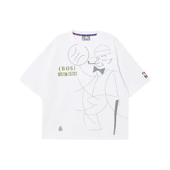 JACK JONES· x NBA JACK&JONESxNBA Spring Summer T Shirt Men's Raw White