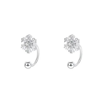 Good Quality S999 Fine Silver Stud Earrings Unisex