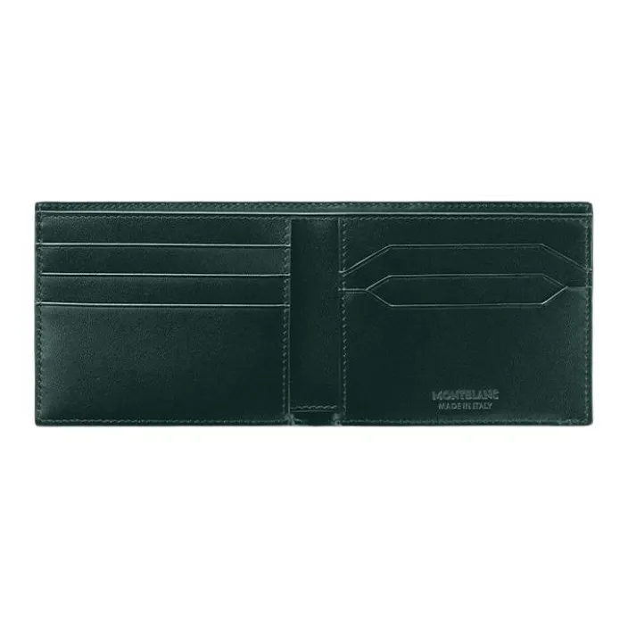 MONTBLANC Cow Leather Wallet Men's British Green-2
