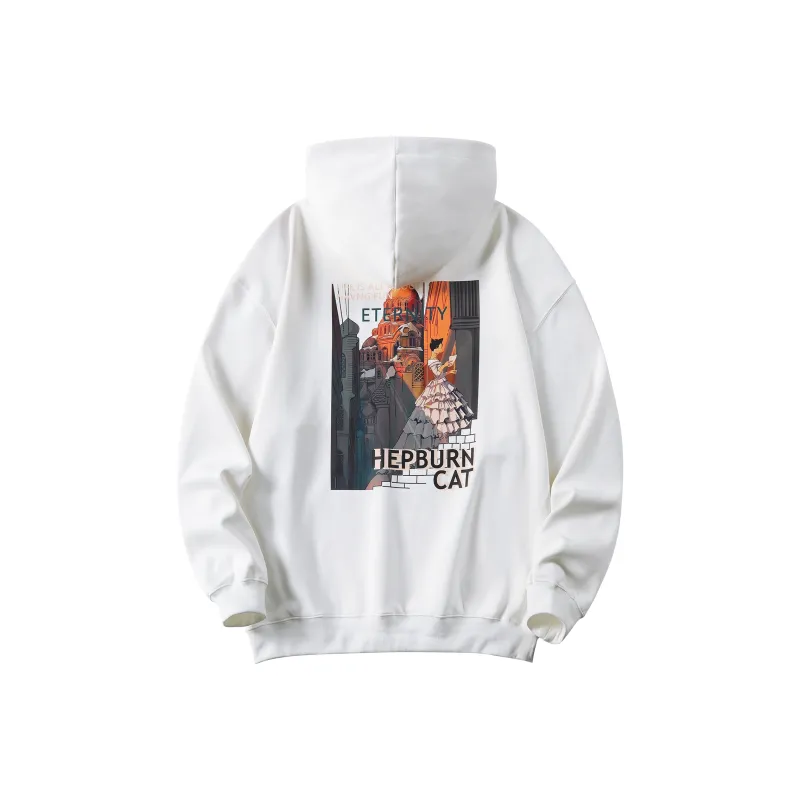 Hepburn Cat Sweatshirts Unisex-9